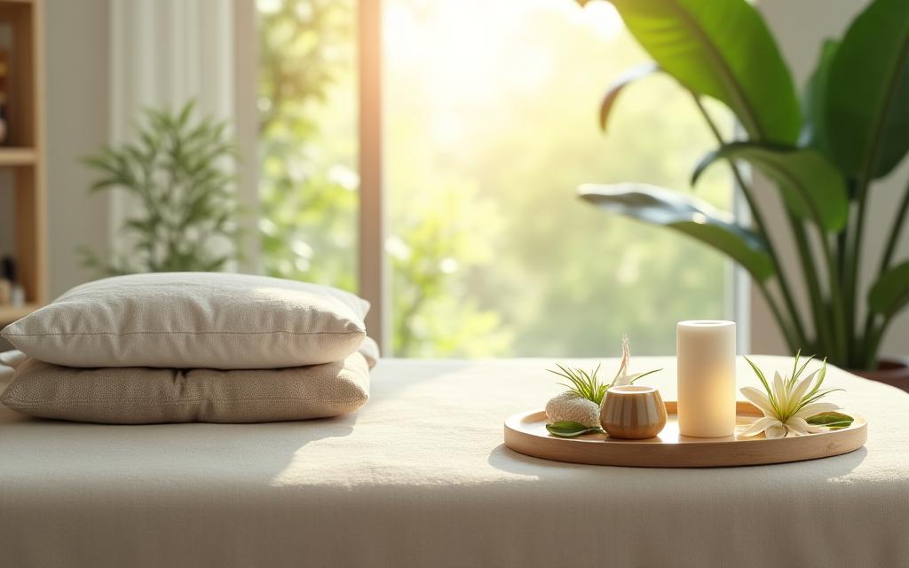 Séance de relaxation holistique dans un espace calme et lumineux à Lyon